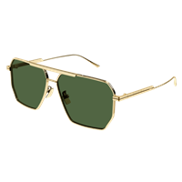 Occhiali da sole Bottega Veneta Uomo BV1012S004 GOLD GOLD GREEN60 - BV1012S004 GOLD GOLD GREEN60